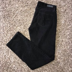 Calvin Klein straight leg black corduroys